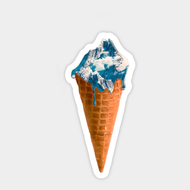 Mountain ice cream Sticker by timegraf